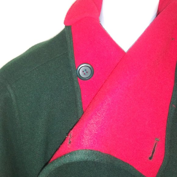 Vintage JIMMY HOURIHAN Green Wool Jacket. Made in Ireland - Picture 2 of 6